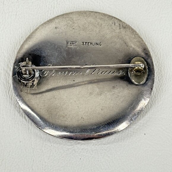 Foster & Bailey Sterling Silver1.75" Personalized Pin Brooch 21 Grams - Picture 9 of 9